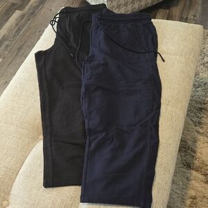 Talbots French Terry Wide Crop Pants (2)